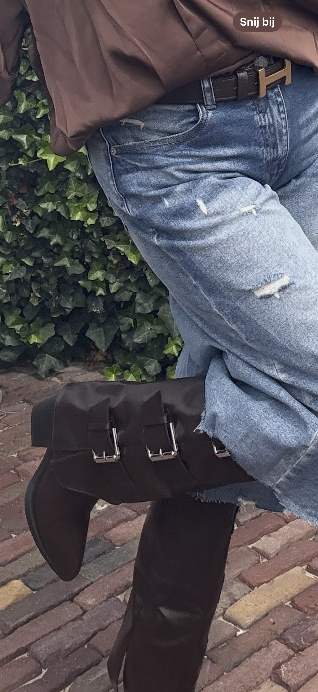 Laars Triple Gesp Choco